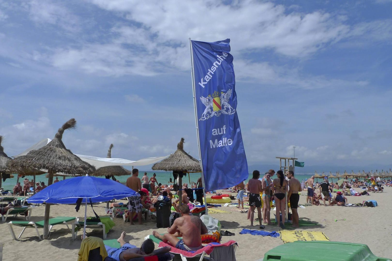 Deutsche am Strand von Mallorca