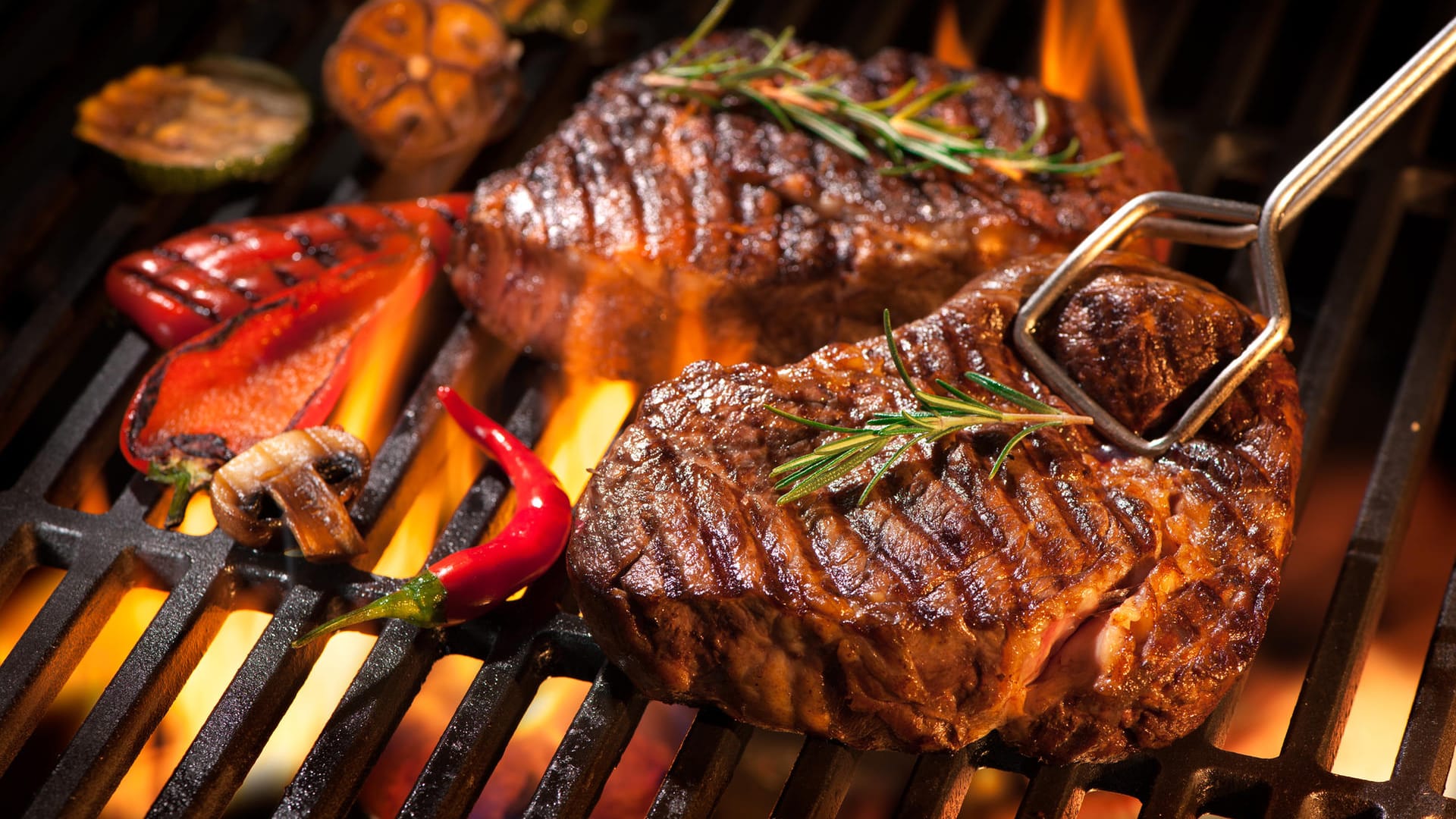 Steaks auf dem Grill