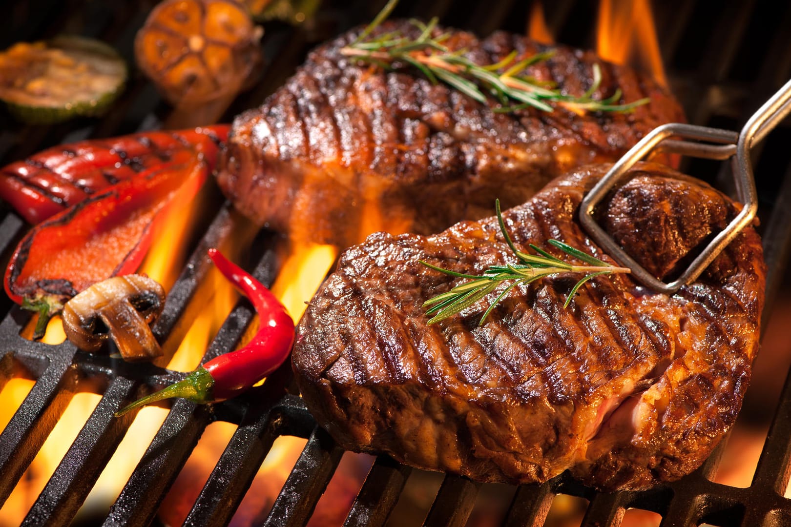 Steaks auf dem Grill