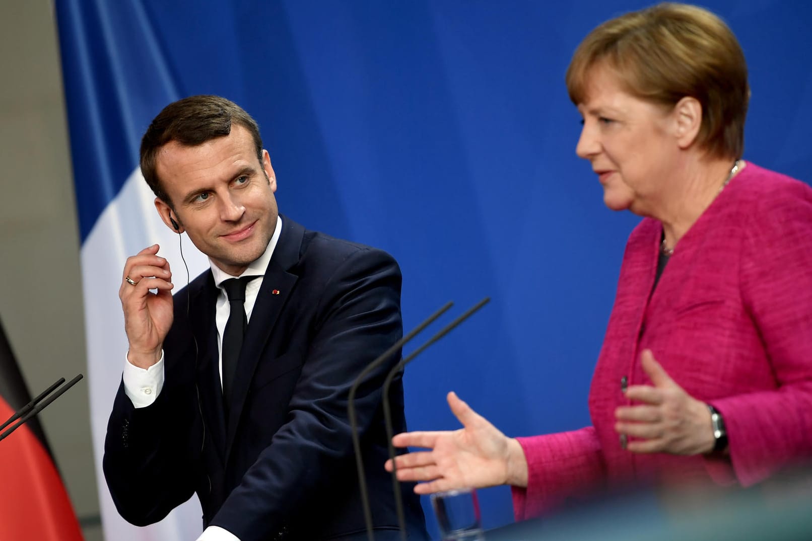 Antrittsbesuch des französischen Präsidenten Emmanuel Macron bei Bundeskanzlerin Angela Merkel