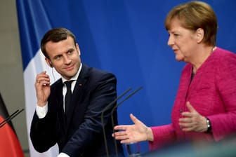 Antrittsbesuch des französischen Präsidenten Emmanuel Macron bei Bundeskanzlerin Angela Merkel