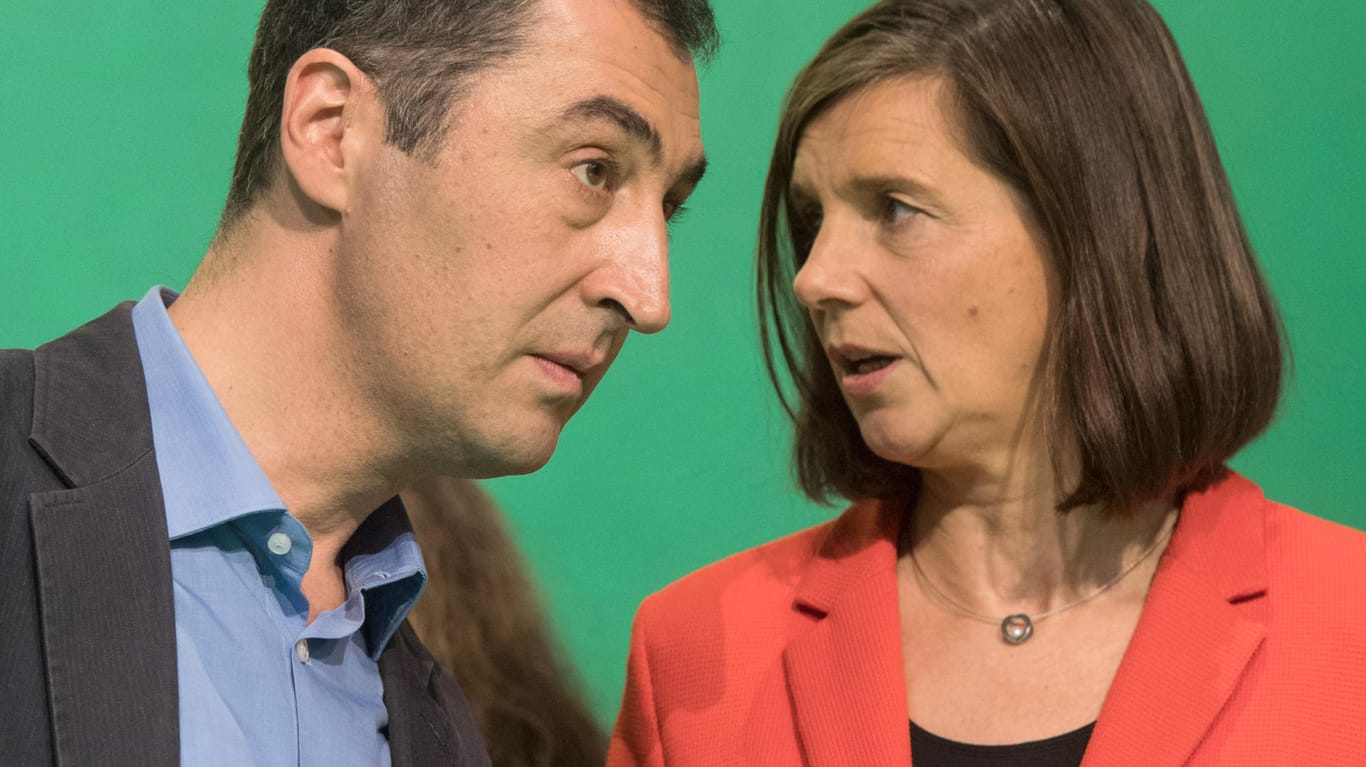 Die Grünen-Spitzenkandidaten Cem Özdemir und Katrin Göring-Eckardt musten bei der NRW-Wahl herbe Verluste hinnehmen.