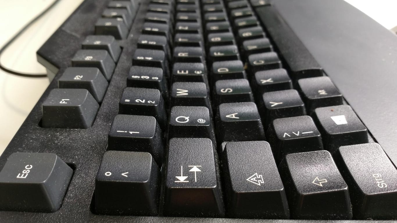 Eine Computertastatur