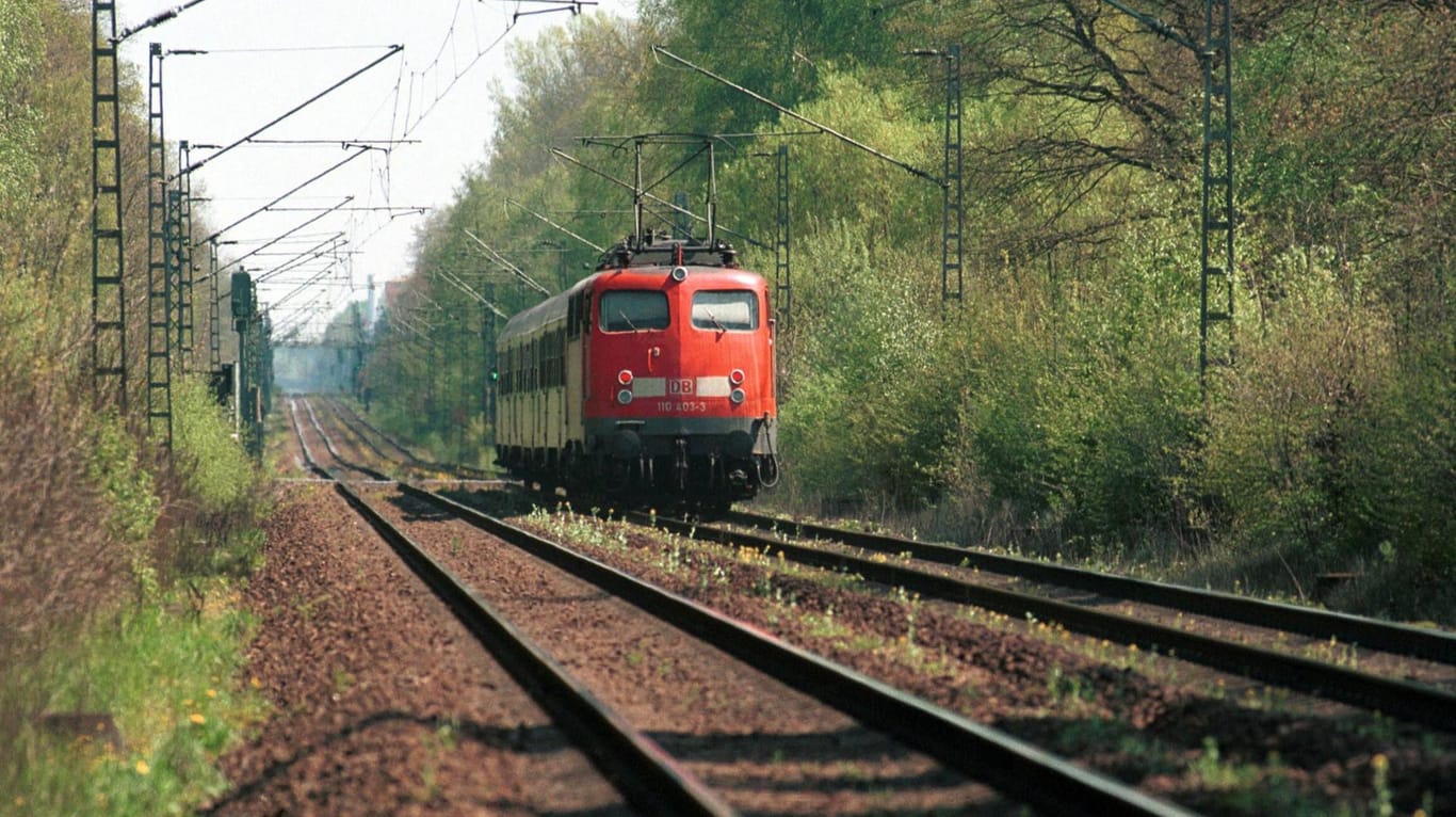 Ein Personenzug, der zwischen Darmstadt und Babenhausen verkehrt. (Symbolbild)