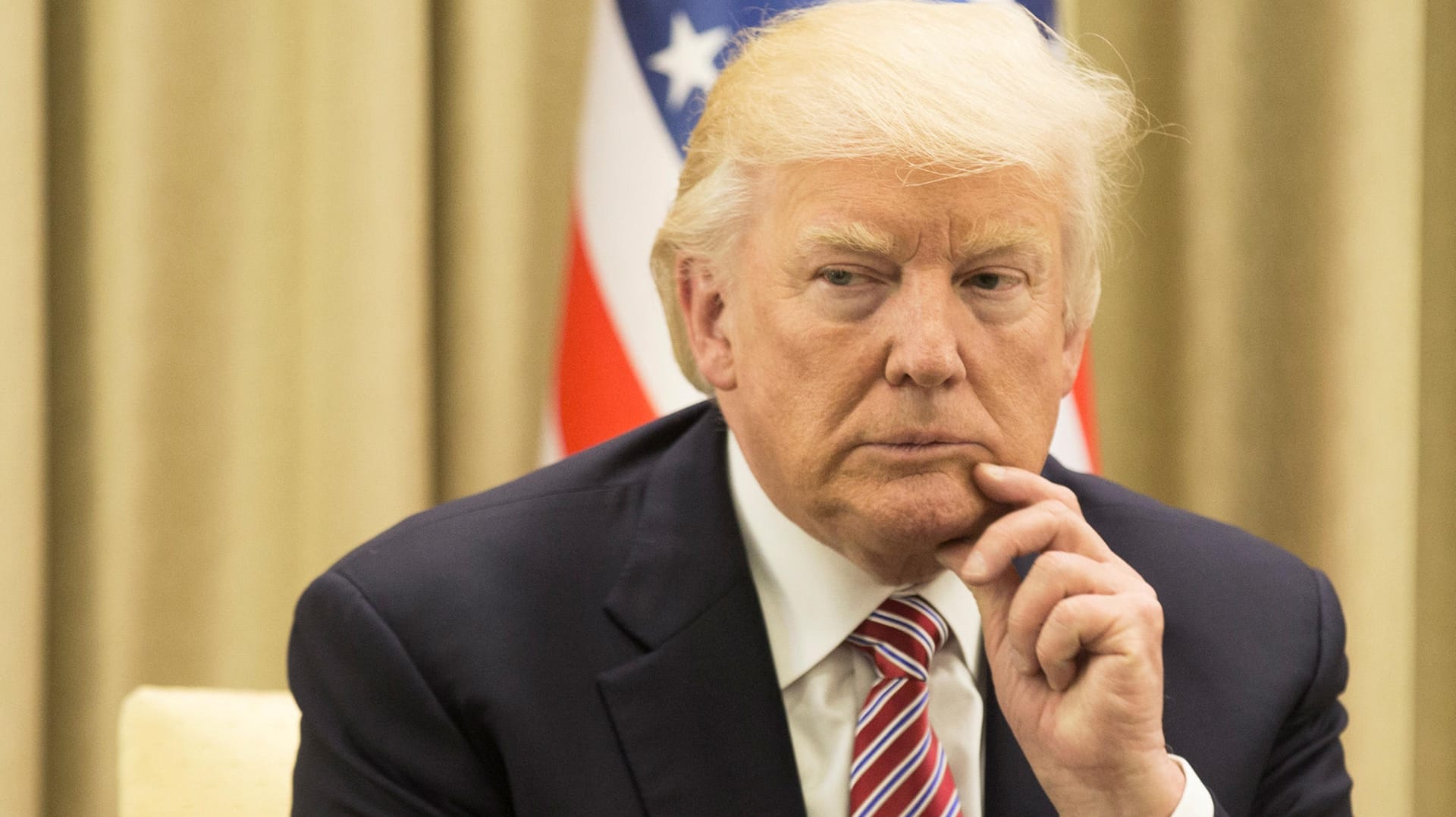 US-Präsident Donald Trump bei einer Pressekonferenz.