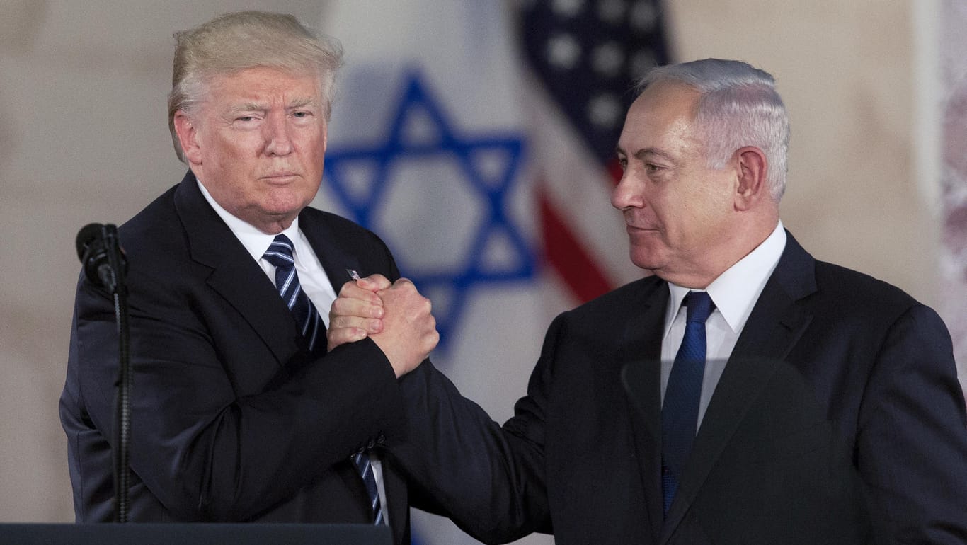 US-Präsident Donald Trump und der israelische Ministerpräsident Benjamin Netanjahu im Israel Museum in Jerusalem.