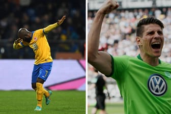 Dominick Kumbela (l.) und Eintracht Braunschweig wollen die Favoriten aus Wolfsburg ärgern.