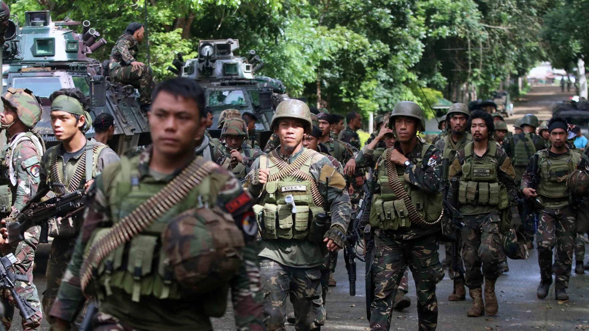 Staatschef Duterte verhängte das Kriegsrecht über die südliche Region Mindanao. Staatschef Duterte verhängte das Kriegsrecht über die südliche Region Mindanao.