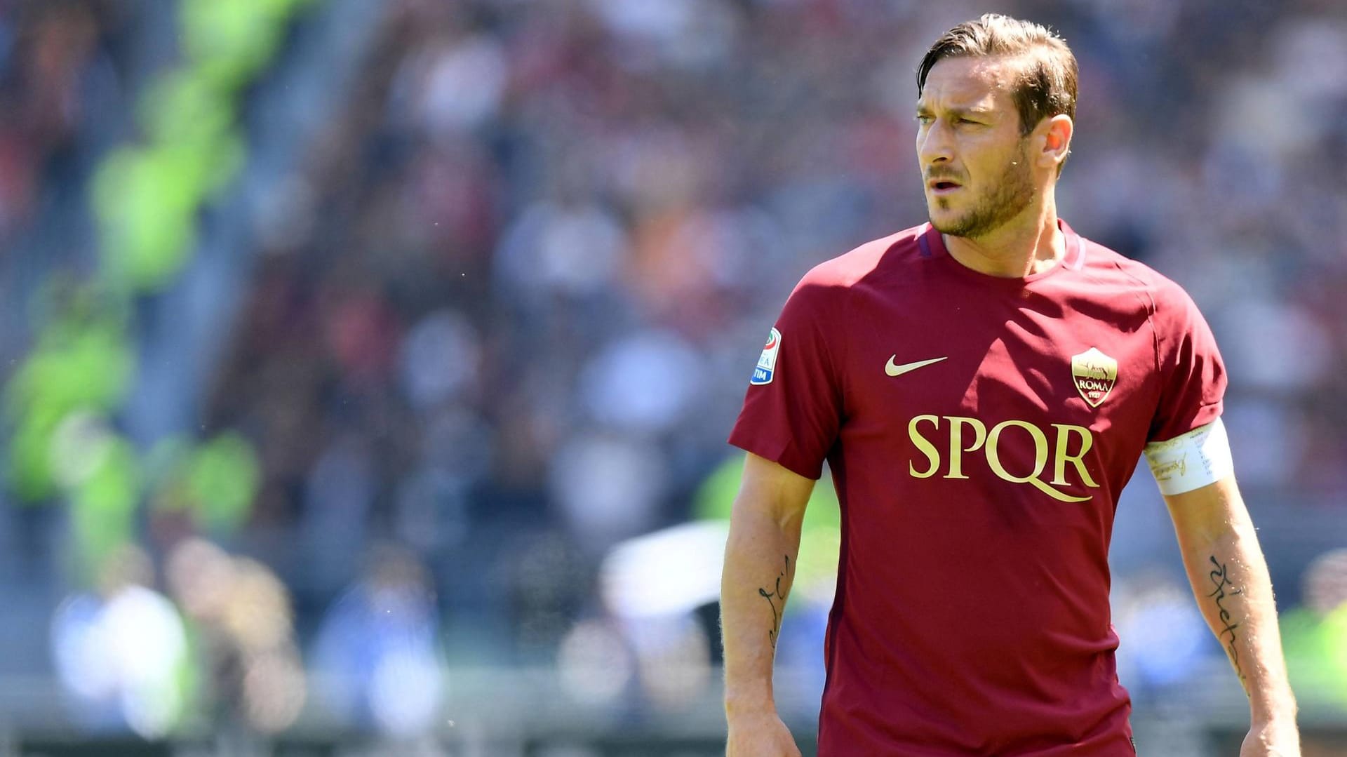 Francesco Totti beim 1:3 gegen Lazio Rom vor vier Wochen. Diese Saison kam er bisher auf 17 Saisonspiele und zwei Tore.