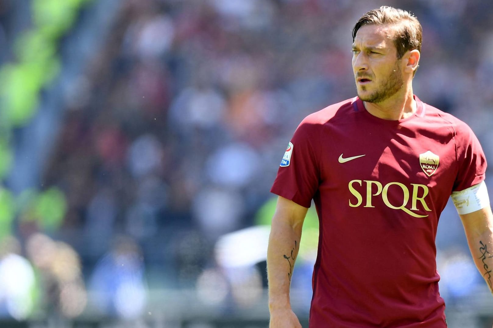 Francesco Totti beim 1:3 gegen Lazio Rom vor vier Wochen. Diese Saison kam er bisher auf 17 Saisonspiele und zwei Tore.