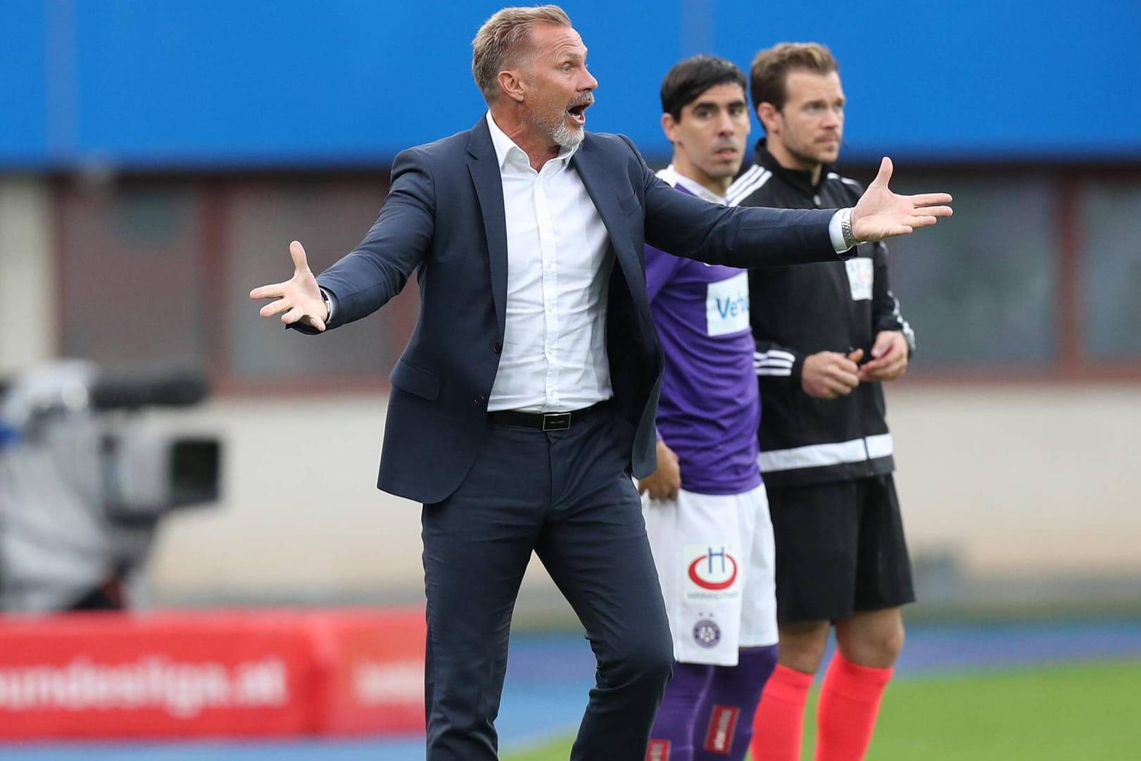 Außer sich: Thorsten Fink im Spiel gegen Salzburg.