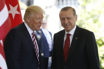 Der türkische Präsident Erdogan zu Besuch bei Donald Trump in Washington.