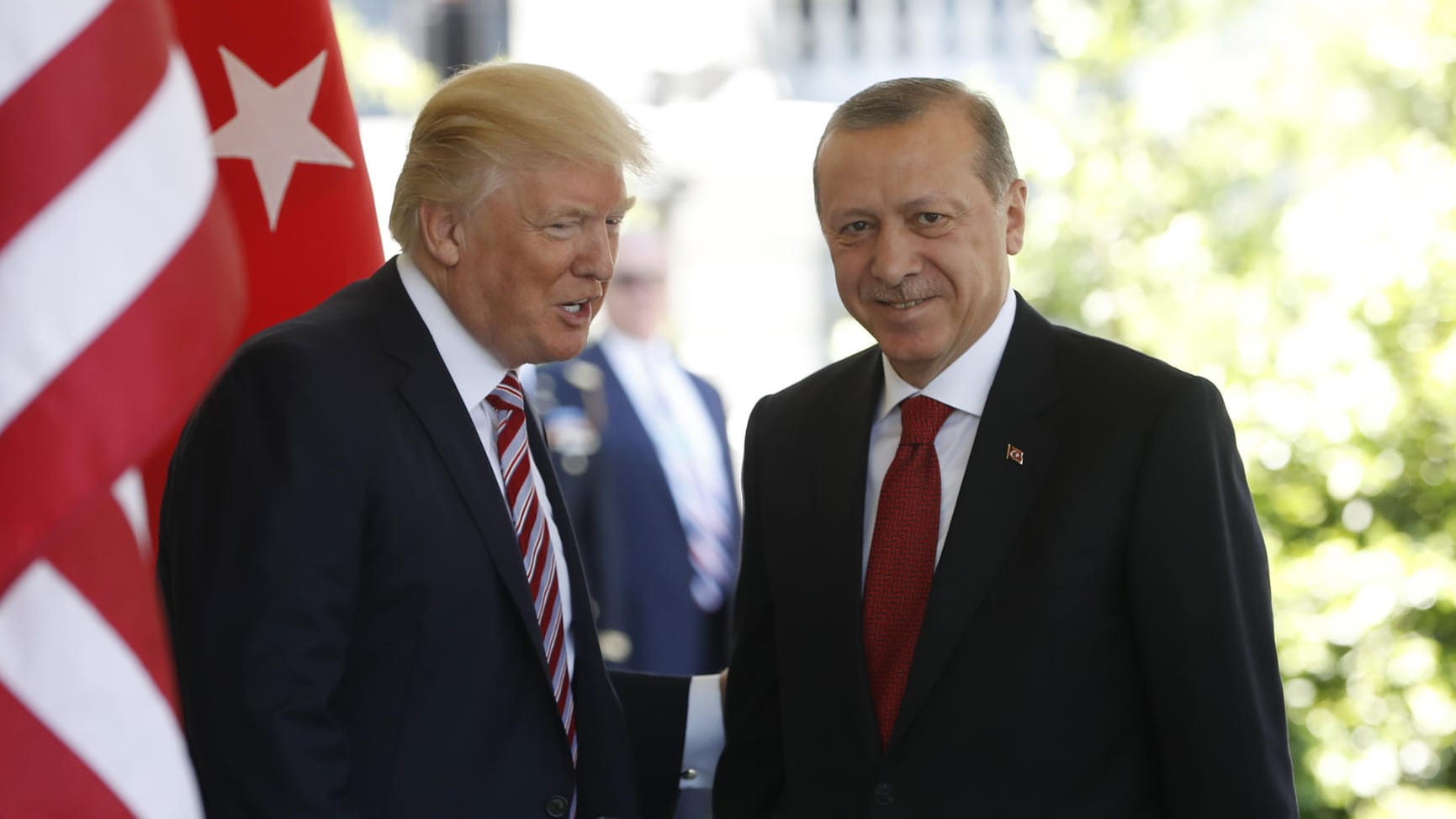 Der türkische Präsident Erdogan zu Besuch bei Donald Trump in Washington.