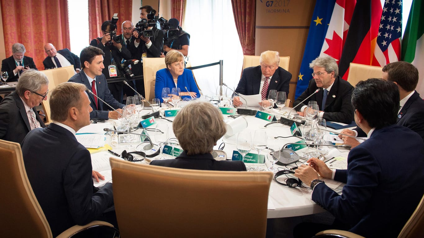 Beginn des G7-Gipfeltreffens in Taormina auf Sizilien (Italien).