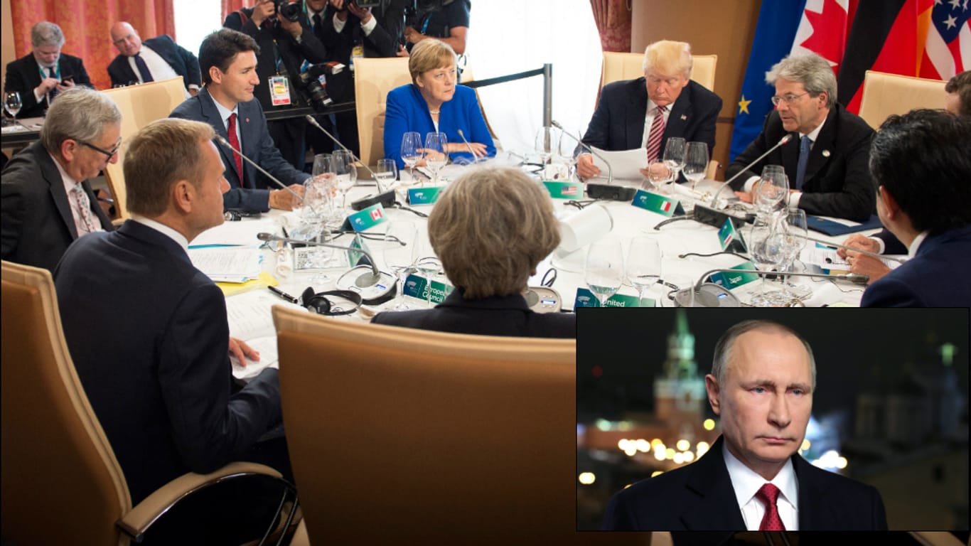 Die G7-Staaten sprechen beim Gipfel auf Sizilien auch über mögliche neue Sanktionen gegen Russland.