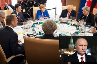 Die G7-Staaten sprechen beim Gipfel auf Sizilien auch über mögliche neue Sanktionen gegen Russland.