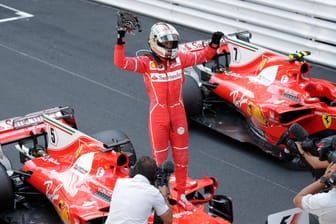 Sebastian Vettel gewann auf dem Stadtkurs von Monaco, obwohl er nur von Platz zwei ins Rennen ging.