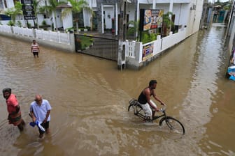 In Sri Lanka haben die Menschen mit den Folgen des Monsuns zu kämpfen.