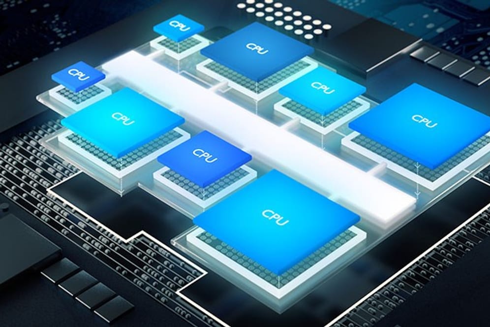 Aufbau eine Smartphone-Chips von ARM