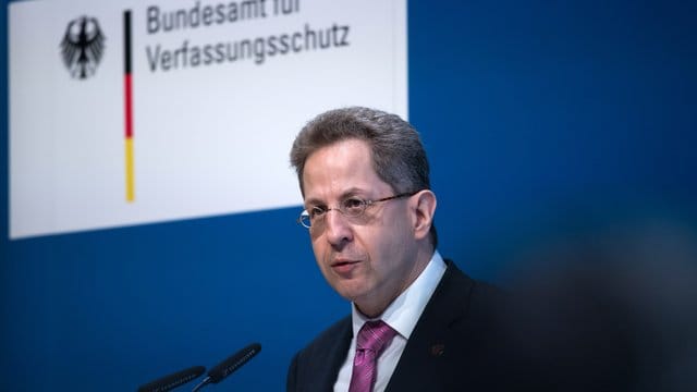 Hans-Georg Maaßen spricht auf dem Symposium des Bundesamts für Verfassungsschutz mit dem Thema "Antworten westlicher Demokratien auf die Bedrohungen durch den islamistischen Terrorismus".