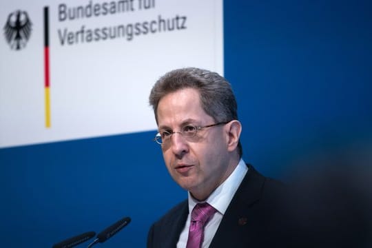 Hans-Georg Maaßen spricht auf dem Symposium des Bundesamts für Verfassungsschutz mit dem Thema "Antworten westlicher Demokratien auf die Bedrohungen durch den islamistischen Terrorismus".