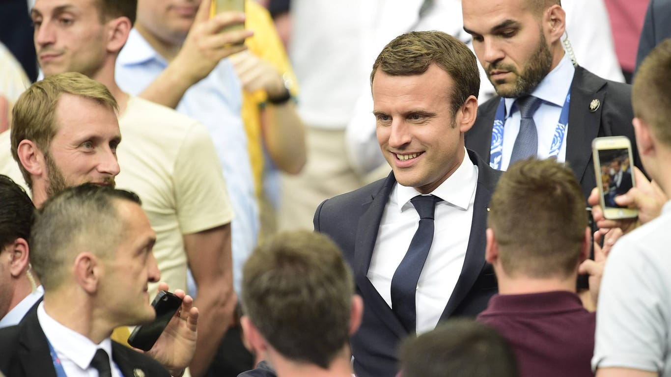 Er hat momentan viel zum Lachen: Präsident Emmanuel Macron