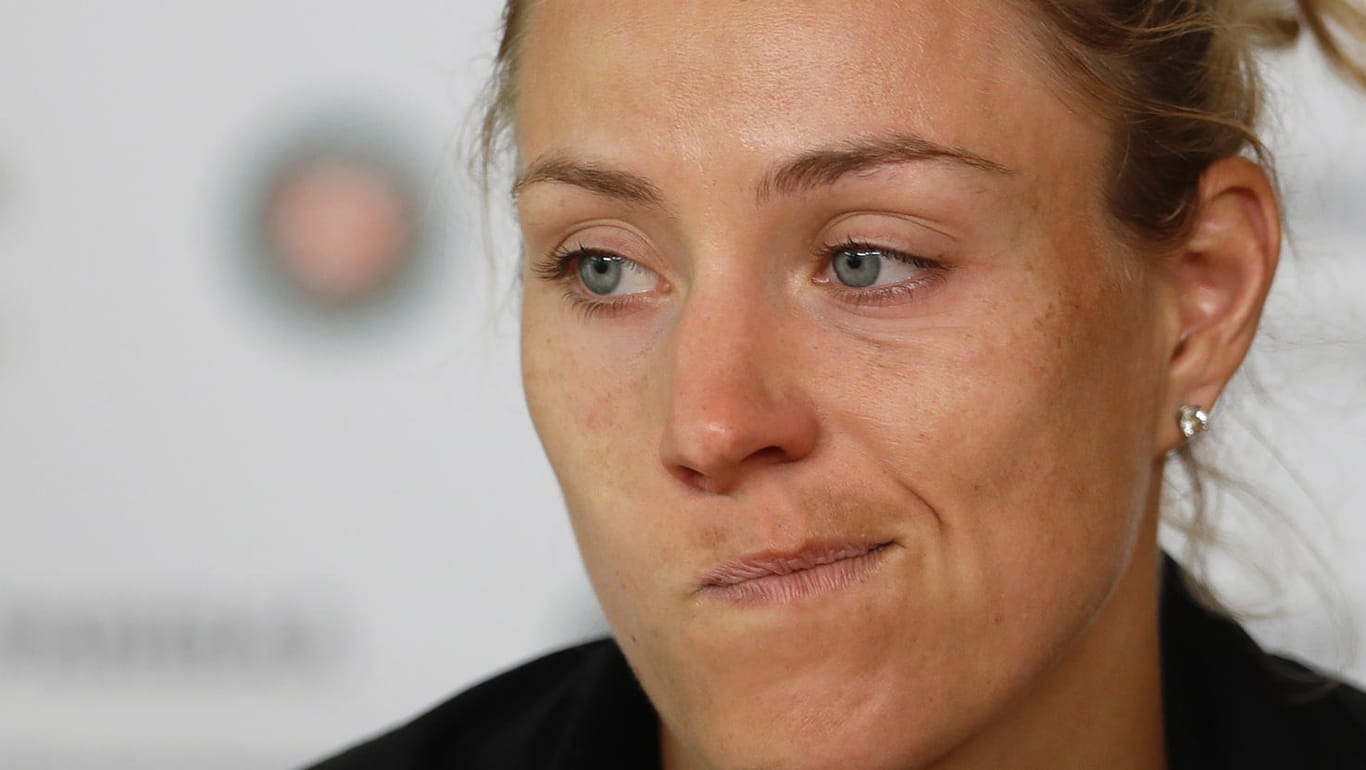 Angelique Kerber stand die Enttäuschung nach der Pleite bei den French Open ins Gesicht geschrieben.
