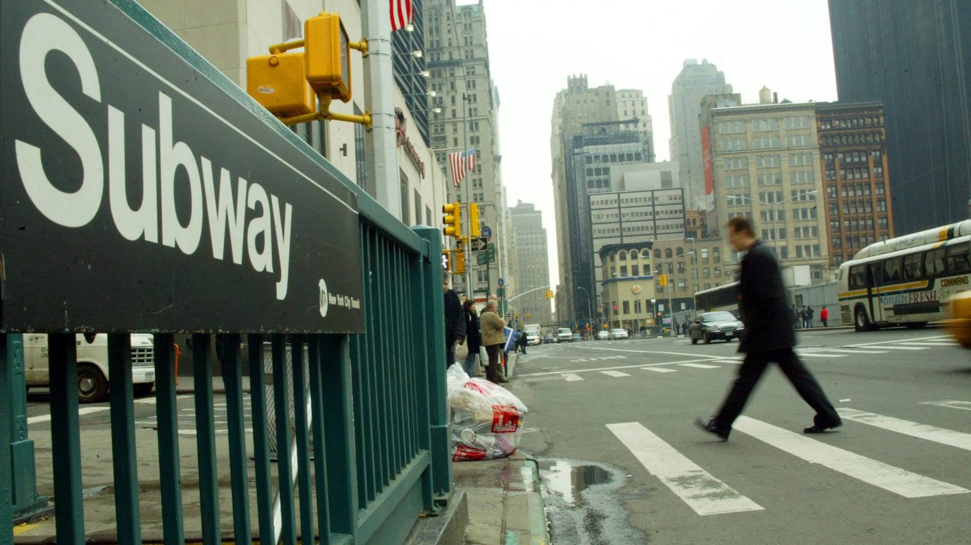 U-Bahn Eingang in Manhattan, New York