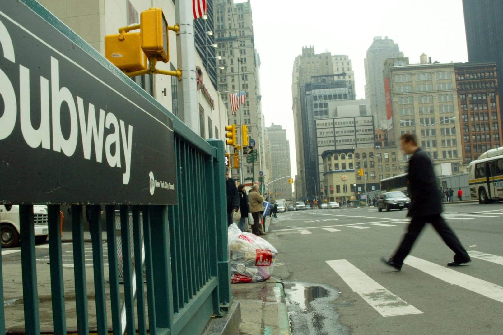 U-Bahn Eingang in Manhattan, New York