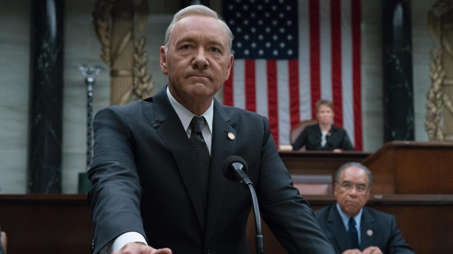 Eiskalt, amoralisch und machthungrig: Kevin Spacey spielt den US-Präsidenten Frank Underwood.