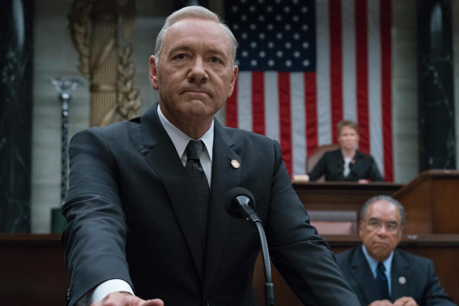 Eiskalt, amoralisch und machthungrig: Kevin Spacey spielt den US-Präsidenten Frank Underwood.