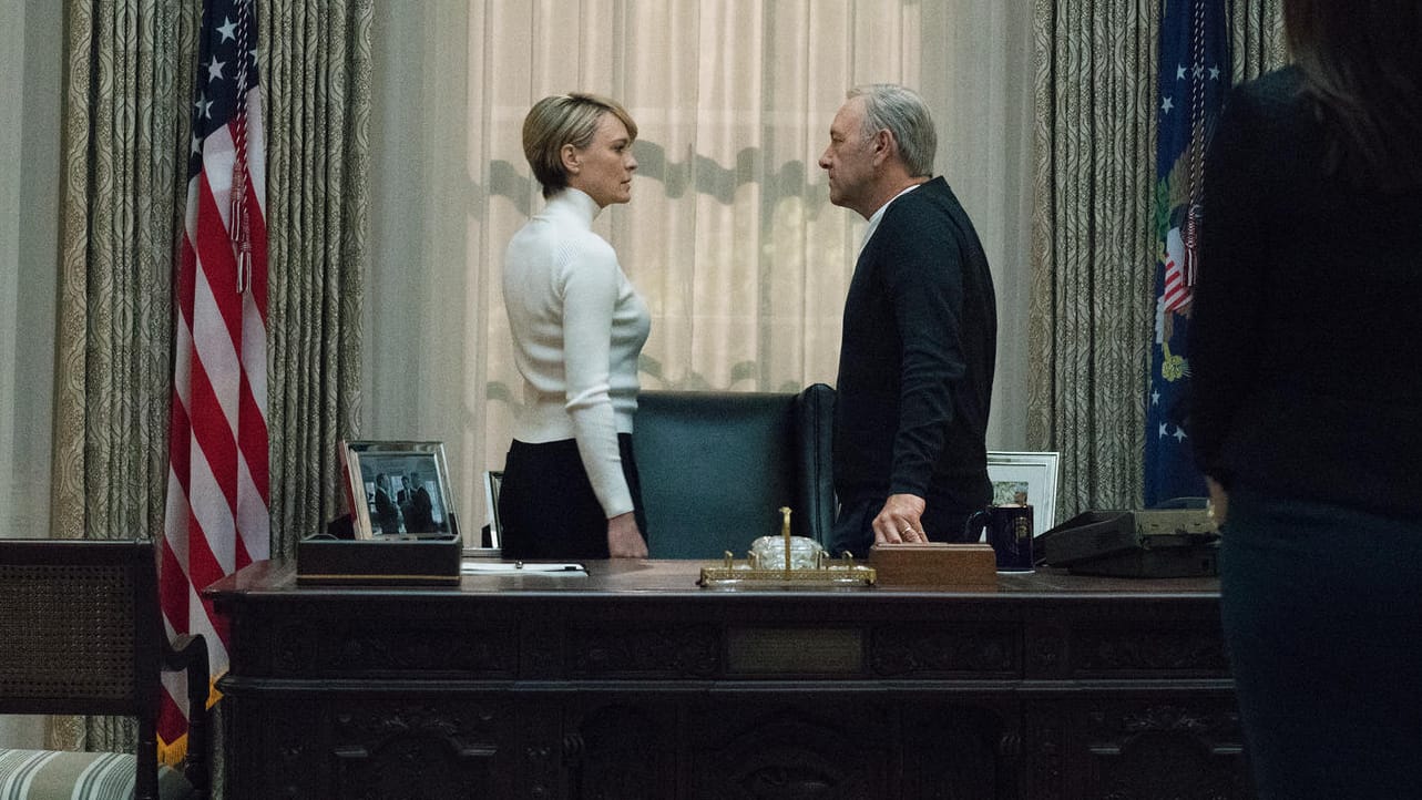 Robin Wright als First Lady Claire und Kevin Spacey als US-Präsident Frank Underwood.