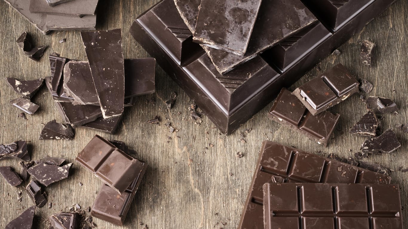 Dunkle Schokolade: Schokolade ist laut einer Studie gut für die Herzgesundheit.