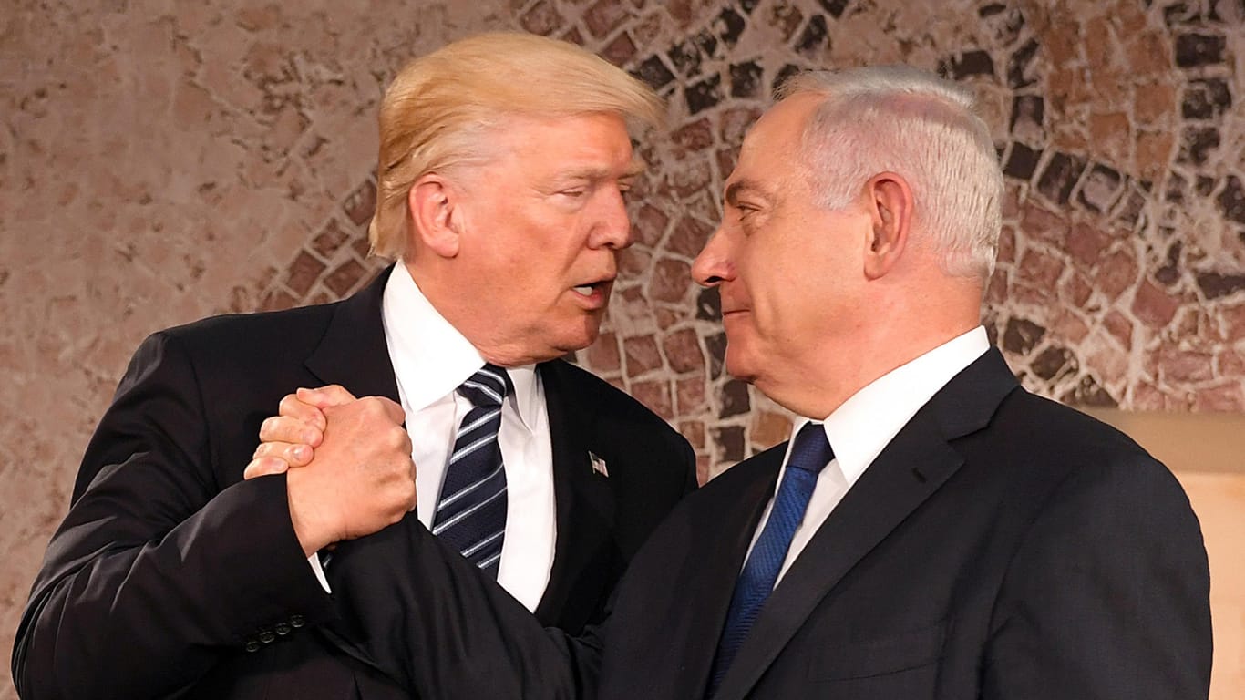 US-Präsident Donald Trump mit Präsident Benjamin Netanjahu in Israel