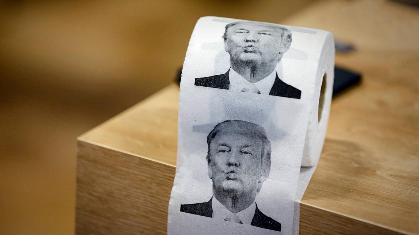 So könnte es aussehen: das Trump-Toilettenpapier