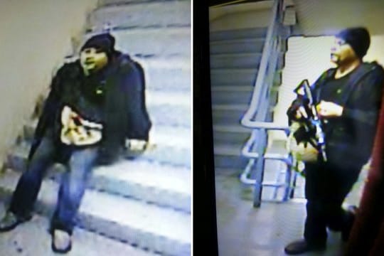 Bilder einer Überwachungskamera zeigen den bewaffneten Mann im Hotel- und Casinokomplex.