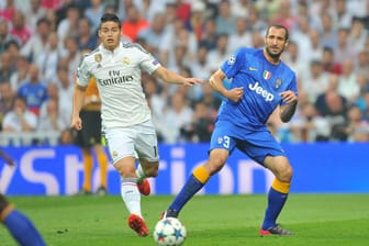 Giorgio Chiellini (r.) und Juventus Turin streben nach dem Titel.