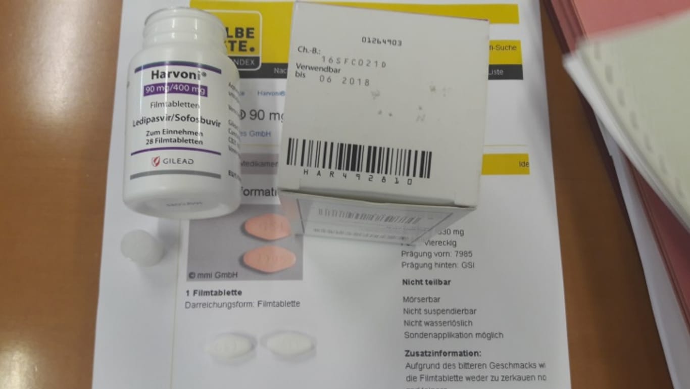 Fälschung des Arzneimittels Harvoni® 90 mg / 400 mg Filmtabletten
