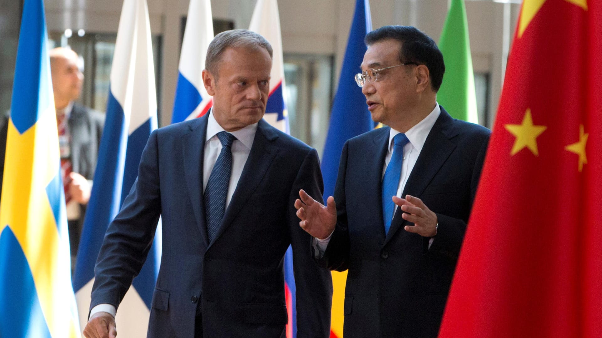 EU-Ratspräsident Donald Tusk und Chinas Premier Li Keqiang am Freitag in Brüssel. EU-Ratspräsident Donald Tusk und Chinas Premier Li Keqiang am Freitag in Brüssel.