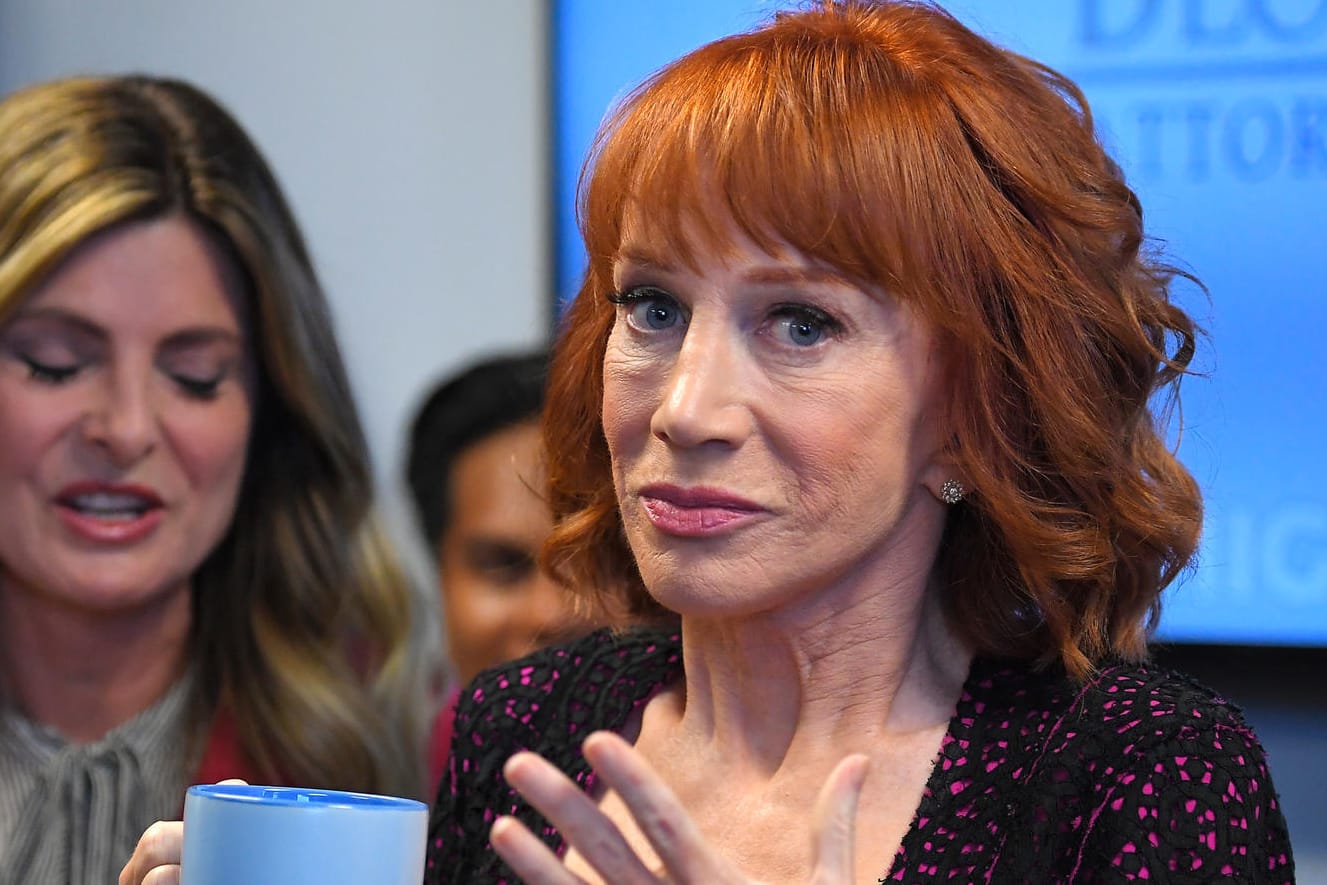 Komikerin Kathy Griffin auf einer Pressekonferenz