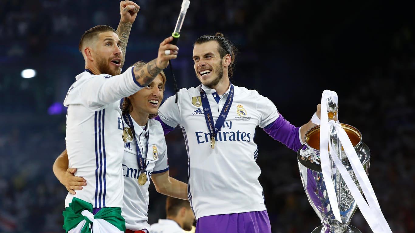 Sergio Ramos, Luka Modric und Gareth Bale verteidigten mit Real sensationell den Champions-League-Titel.