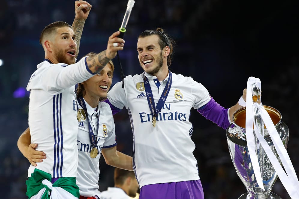 Sergio Ramos, Luka Modric und Gareth Bale verteidigten mit Real sensationell den Champions-League-Titel.