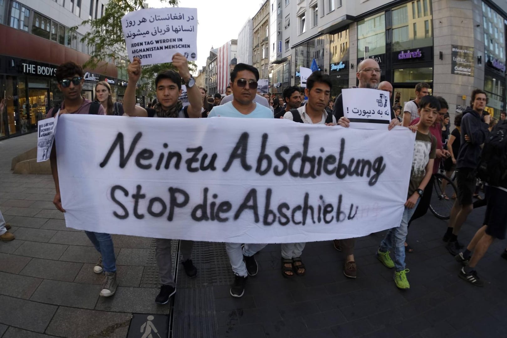 Demonstration in Leipzig gegen Abschiebungen nach Afghanistan