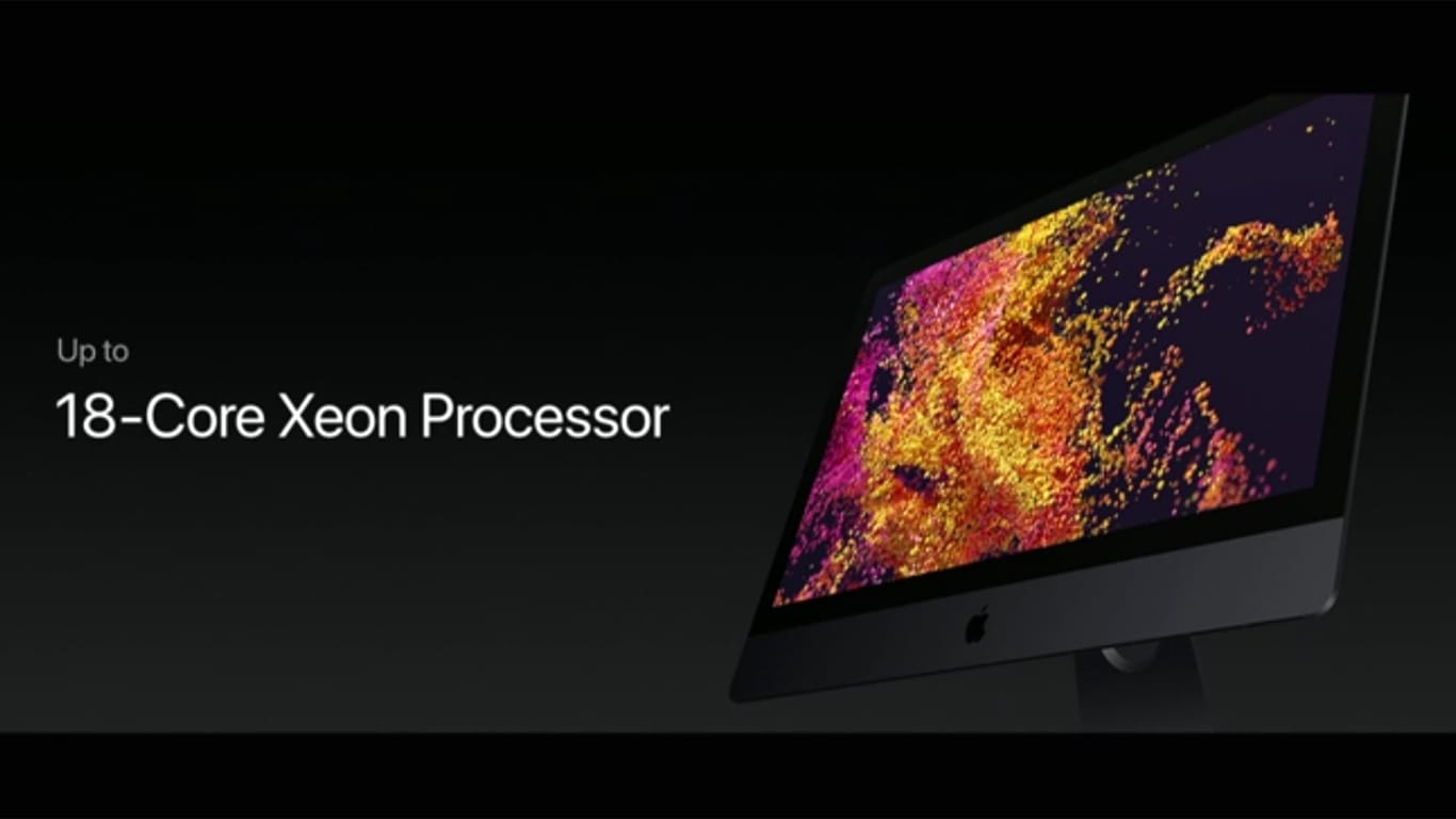 Apple kühlt einen starken 18-Kern-Prozessor im iMac Pro