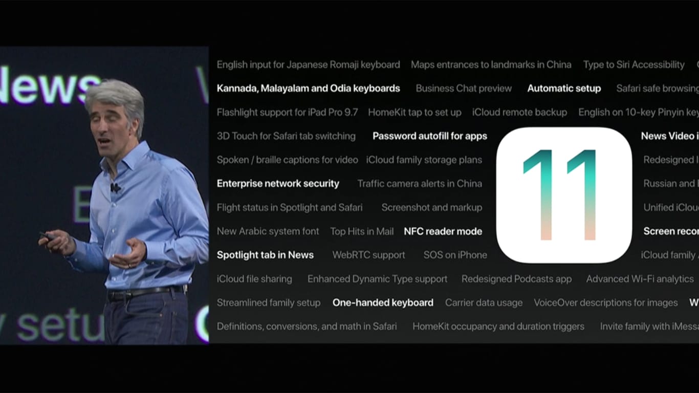 iOS 11 wird vorgestellt