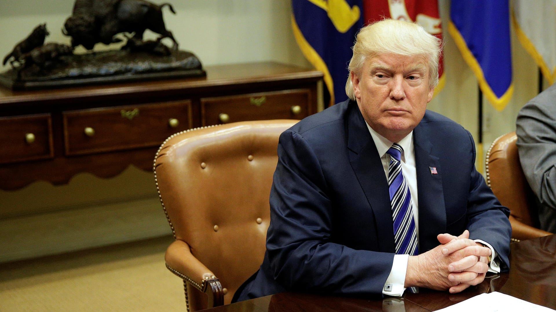 Gerät in der Russland-Affäre zunehmend unter Druck: US-Präsident Donald Trump Gerät in der Russland-Affäre zunehmend unter Druck: US-Präsident Donald Trump