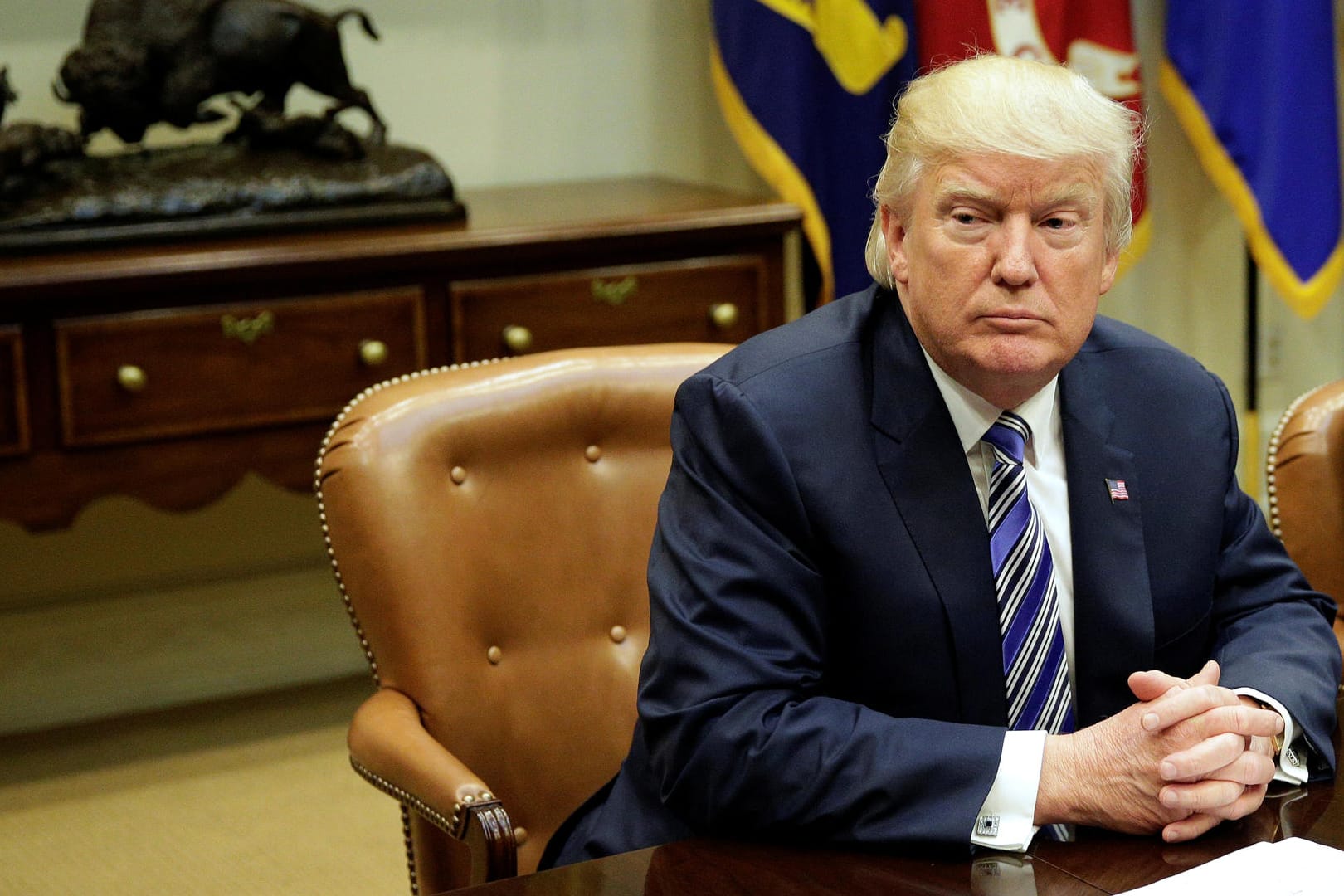 Gerät in der Russland-Affäre zunehmend unter Druck: US-Präsident Donald Trump