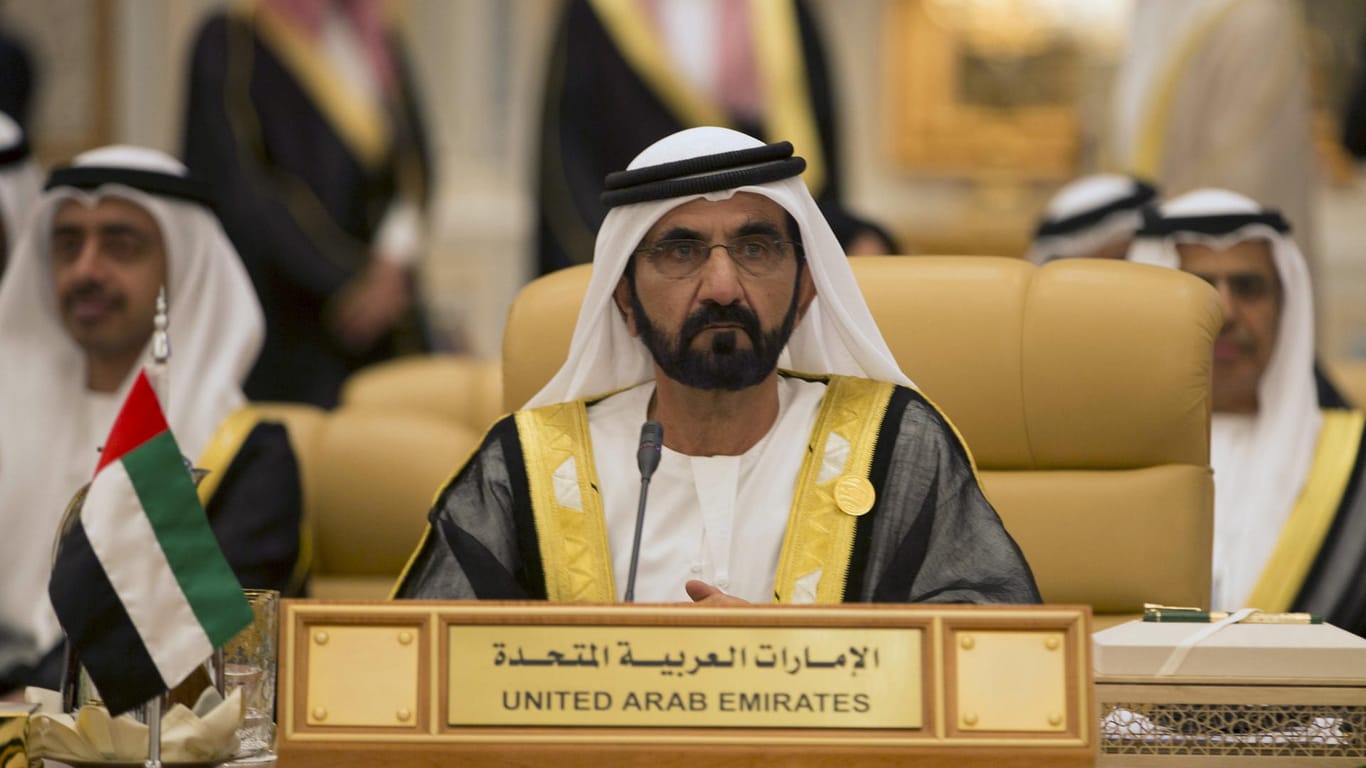 Scheich Mohammed bin Rashid Al Maktoum, Premierminister und Vizepräsident der Vereinigten Arabischen Emirate, geht nun hart gegen Sympathisanten Katars vor. (Archiv)