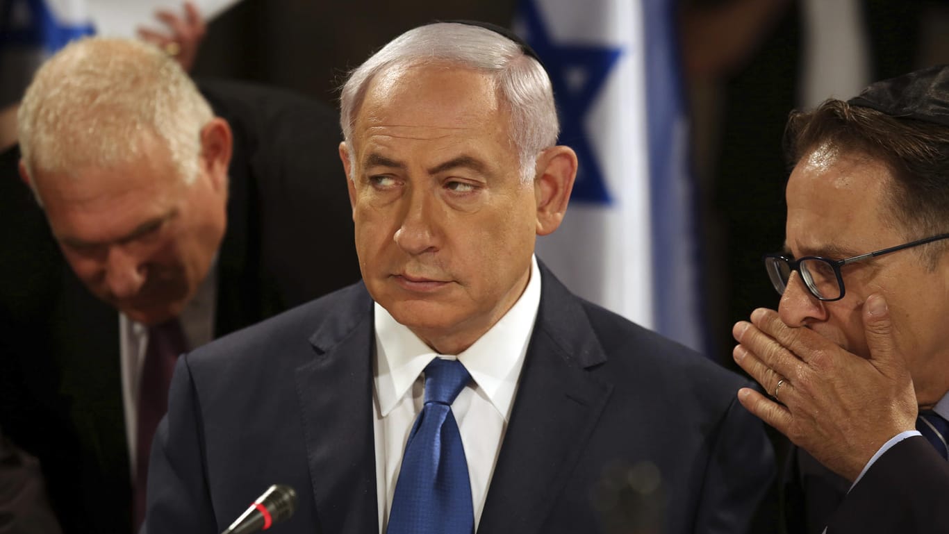 Ministerpräsident Netanjahu bei Kabinettssitzung