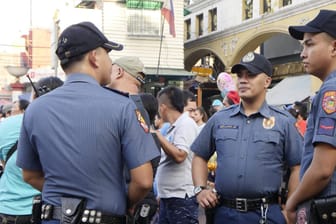 Polizisten auf den Philippinen. (Symbolbild)